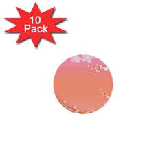 Flower Season Pink Purple Red 1  Mini Buttons (10 pack) 