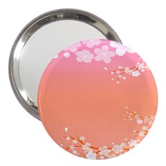 Flower Season Pink Purple Red 3  Handbag Mirrors