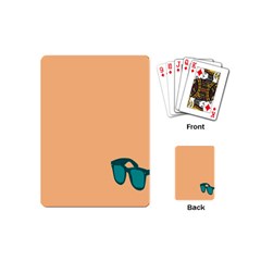 Glasses Blue Orange Playing Cards (mini) 