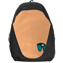 Glasses Blue Orange Backpack Bag