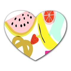 Fruit Watermelon Strawberry Banana Orange Shoes Lime Heart Mousepads