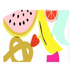 Fruit Watermelon Strawberry Banana Orange Shoes Lime Double Sided Flano Blanket (large)  by Alisyart