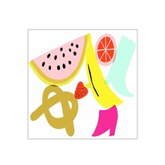 Fruit Watermelon Strawberry Banana Orange Shoes Lime Satin Bandana Scarf by Alisyart