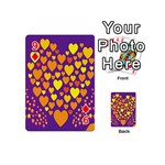 Heart Love Valentine Purple Orange Yellow Star Playing Cards 54 (Mini)  Front - Diamond9