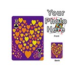 Heart Love Valentine Purple Orange Yellow Star Playing Cards 54 (Mini)  Front - Club3