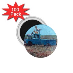Goats On A Pickup Truck 1 75  Magnets (100 Pack)  by digitaldivadesigns