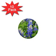 Blue Bonnets 1  Mini Buttons (10 Pack)  by CreatedByMeVictoriaB