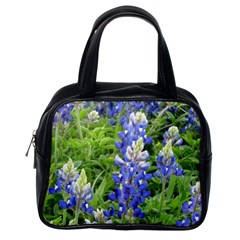 Blue Bonnets Classic Handbags (one Side) by CreatedByMeVictoriaB
