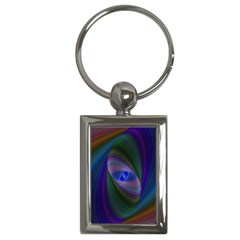 Ellipse Fractal Computer Generated Key Chains (rectangle)  by Amaryn4rt