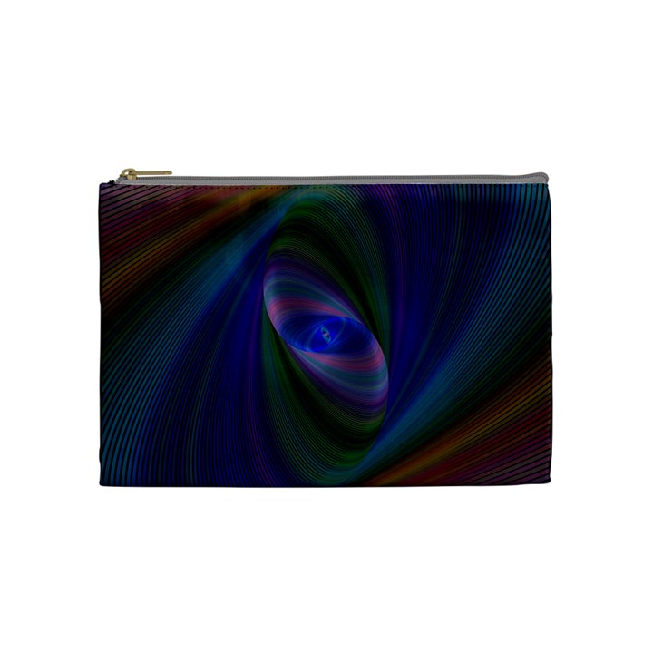 Ellipse Fractal Computer Generated Cosmetic Bag (Medium) 