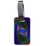 Ellipse Fractal Computer Generated Luggage Tags (Two Sides) Back