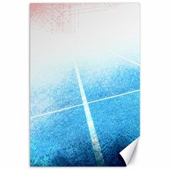 Court Sport Blue Red White Canvas 24  X 36  by Amaryn4rt