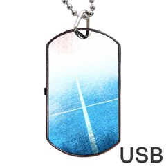 Court Sport Blue Red White Dog Tag Usb Flash (one Side) by Amaryn4rt