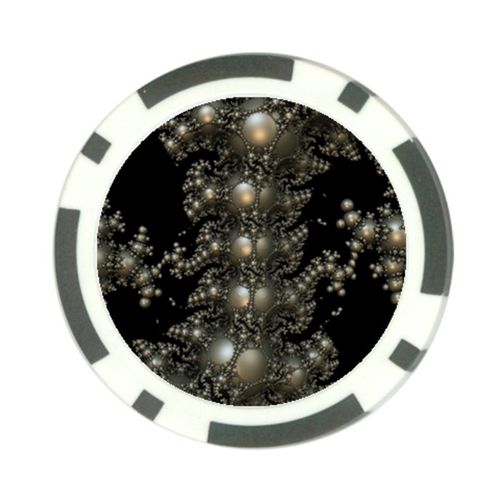 Fractal Math Geometry Backdrop Poker Chip Card Guard