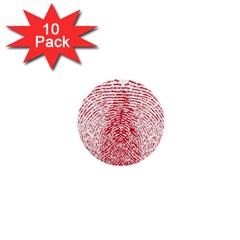 Heart Love Valentine Red 1  Mini Buttons (10 Pack)  by Alisyart