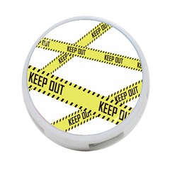 Keep Out Police Line Yellow Cross Entry 4-port Usb Hub (two Sides)  by Alisyart