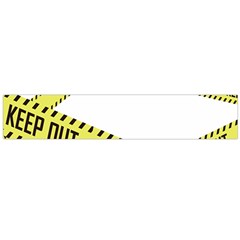 Keep Out Police Line Yellow Cross Entry Flano Scarf (large) by Alisyart