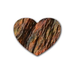 Texture Stone Rock Earth Heart Coaster (4 Pack)  by Amaryn4rt