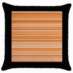 Line Brown Throw Pillow Case (black) by Alisyart