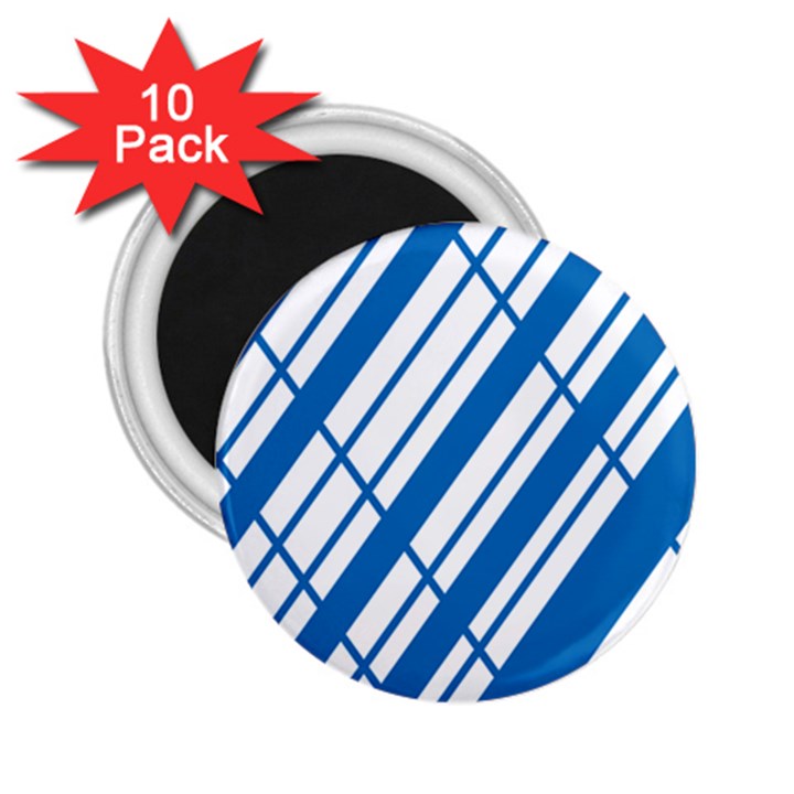 Line Blue Chevron 2.25  Magnets (10 pack) 