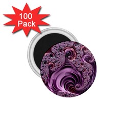 Purple Abstract Art Fractal Art Fractal 1 75  Magnets (100 Pack) 