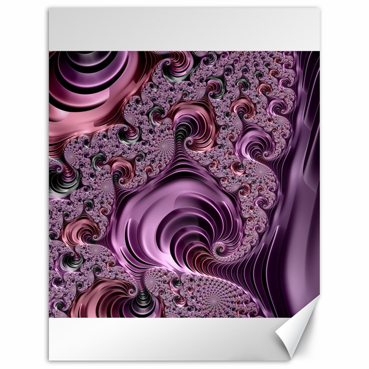 Purple Abstract Art Fractal Art Fractal Canvas 18  x 24  