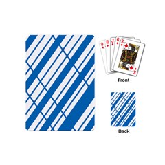 Line Blue Chevron Playing Cards (mini) 