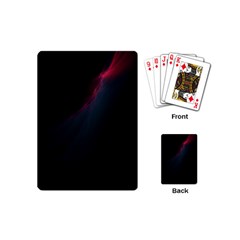 Lines Dark Sky Space Blue Playing Cards (mini) 