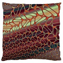 Line Dancing Gpld Net Large Cushion Case (one Side) by Alisyart