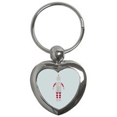 Machine Engine Robot Key Chains (heart) 