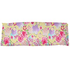 Flower Arrangements Season Floral Pink Purple Star Rose Body Pillow Case Dakimakura (two Sides)