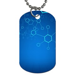 Molecules Classic Medicine Medical Terms Comprehensive Study Medical Blue Dog Tag (two Sides) by Alisyart