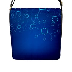 Molecules Classic Medicine Medical Terms Comprehensive Study Medical Blue Flap Messenger Bag (l)  by Alisyart