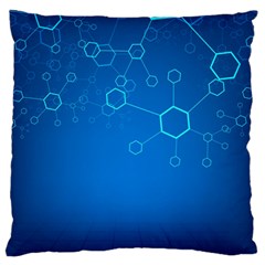 Molecules Classic Medicine Medical Terms Comprehensive Study Medical Blue Standard Flano Cushion Case (one Side)