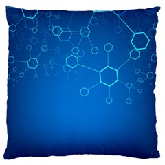 Molecules Classic Medicine Medical Terms Comprehensive Study Medical Blue Standard Flano Cushion Case (two Sides)