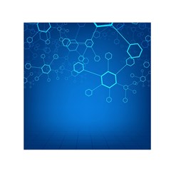 Molecules Classic Medicine Medical Terms Comprehensive Study Medical Blue Small Satin Scarf (square)