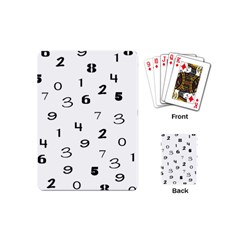 Number Black Playing Cards (mini) 