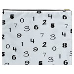 Number Black Cosmetic Bag (XXXL)  Back