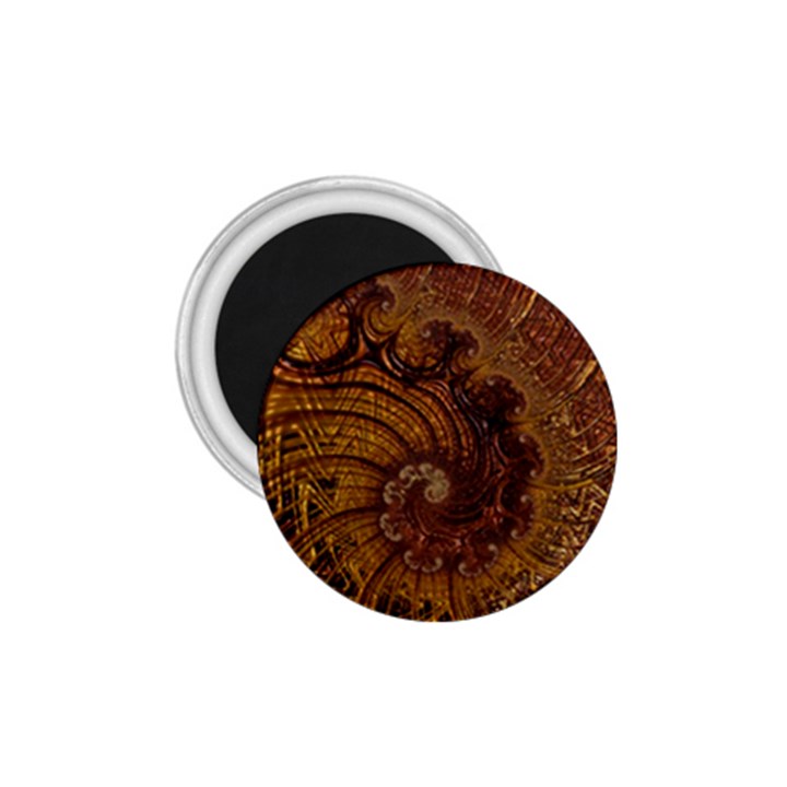 Copper Caramel Swirls Abstract Art 1.75  Magnets