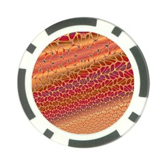 Line Dancing Gold Purple Poker Chip Card Guard