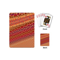 Line Dancing Gold Purple Playing Cards (mini) 