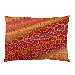 Line Dancing Gold Purple Pillow Case (two Sides)