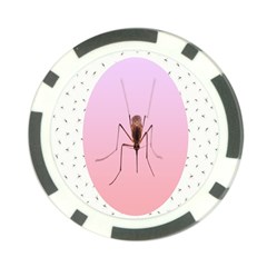 Mosquito Pink Insect Blood Poker Chip Card Guard