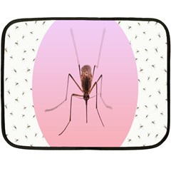 Mosquito Pink Insect Blood Fleece Blanket (mini)