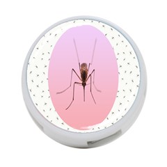 Mosquito Pink Insect Blood 4-port Usb Hub (one Side)