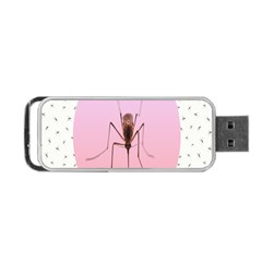 Mosquito Pink Insect Blood Portable Usb Flash (two Sides)