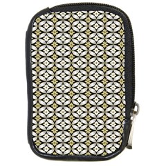 Flower Floral Chevrpn Wave Sunflower Rose Grey Yellow Compact Camera Cases