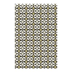 Flower Floral Chevrpn Wave Sunflower Rose Grey Yellow Shower Curtain 48  X 72  (small) 