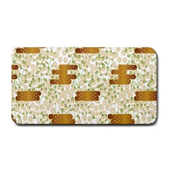 Flower Floral Leaf Rose Pink White Green Gold Medium Bar Mats by Alisyart