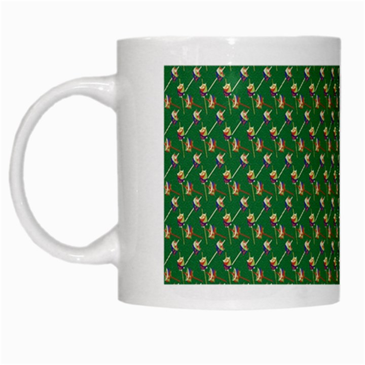 Candy Green Sugar White Mugs